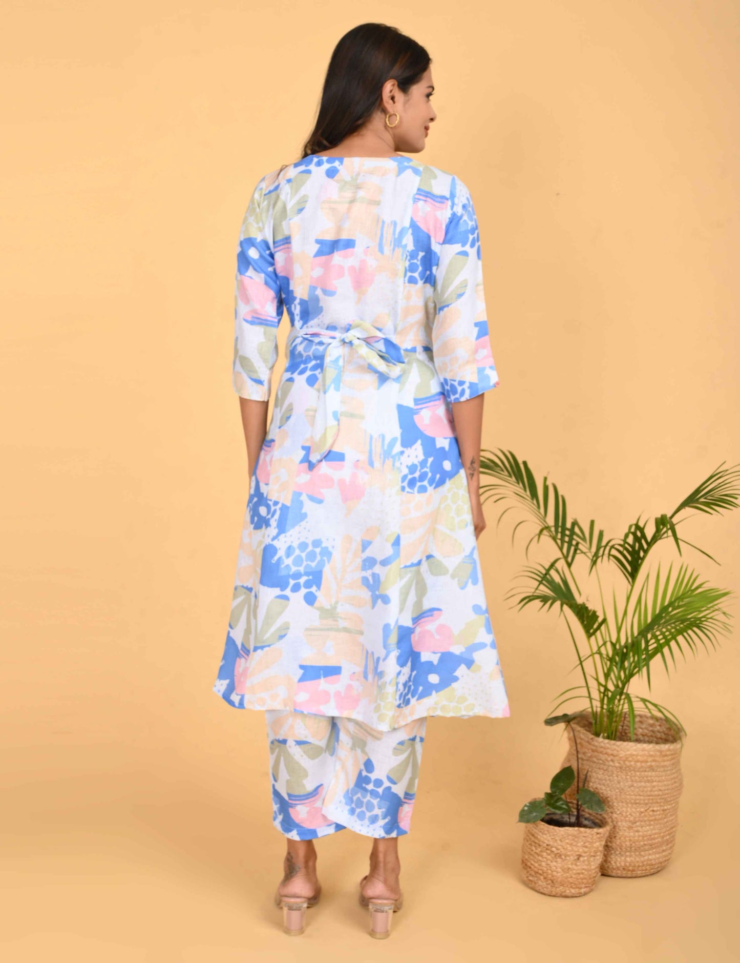 Womens Maternity Kurti Pant Set - Multi