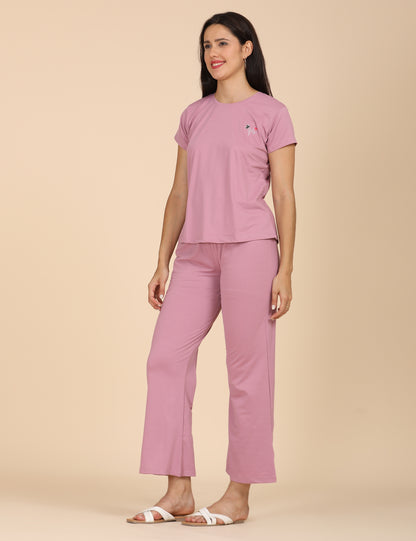 Womens Printed Travel Wear - Pink