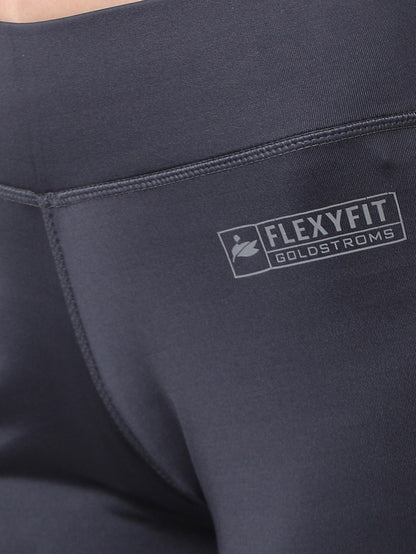 Grey/Navy Flexi Fit Active Capri