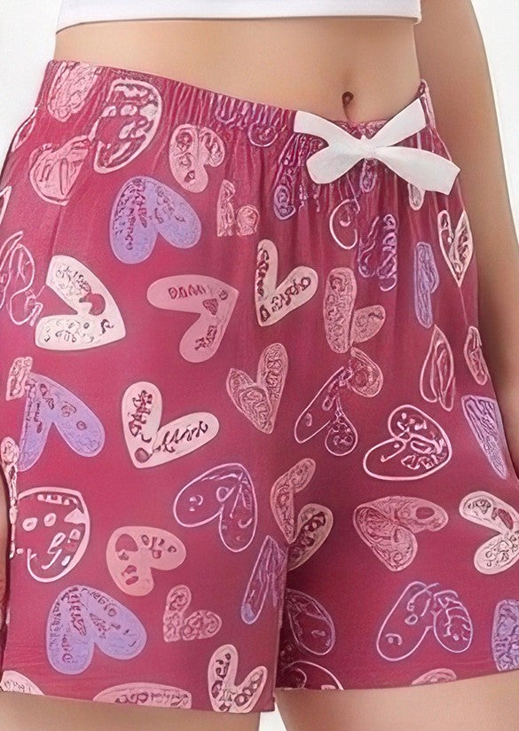 Bashful Pink-Colored Mid-Rise Bermuda Shorts