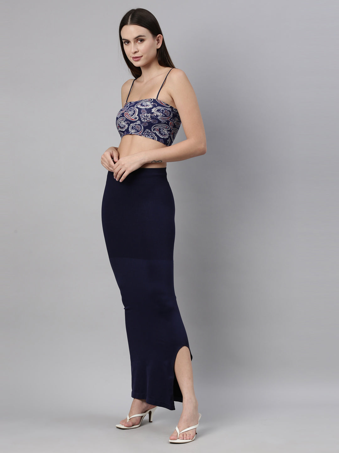 Womens Saree shapewear - Navy Blue