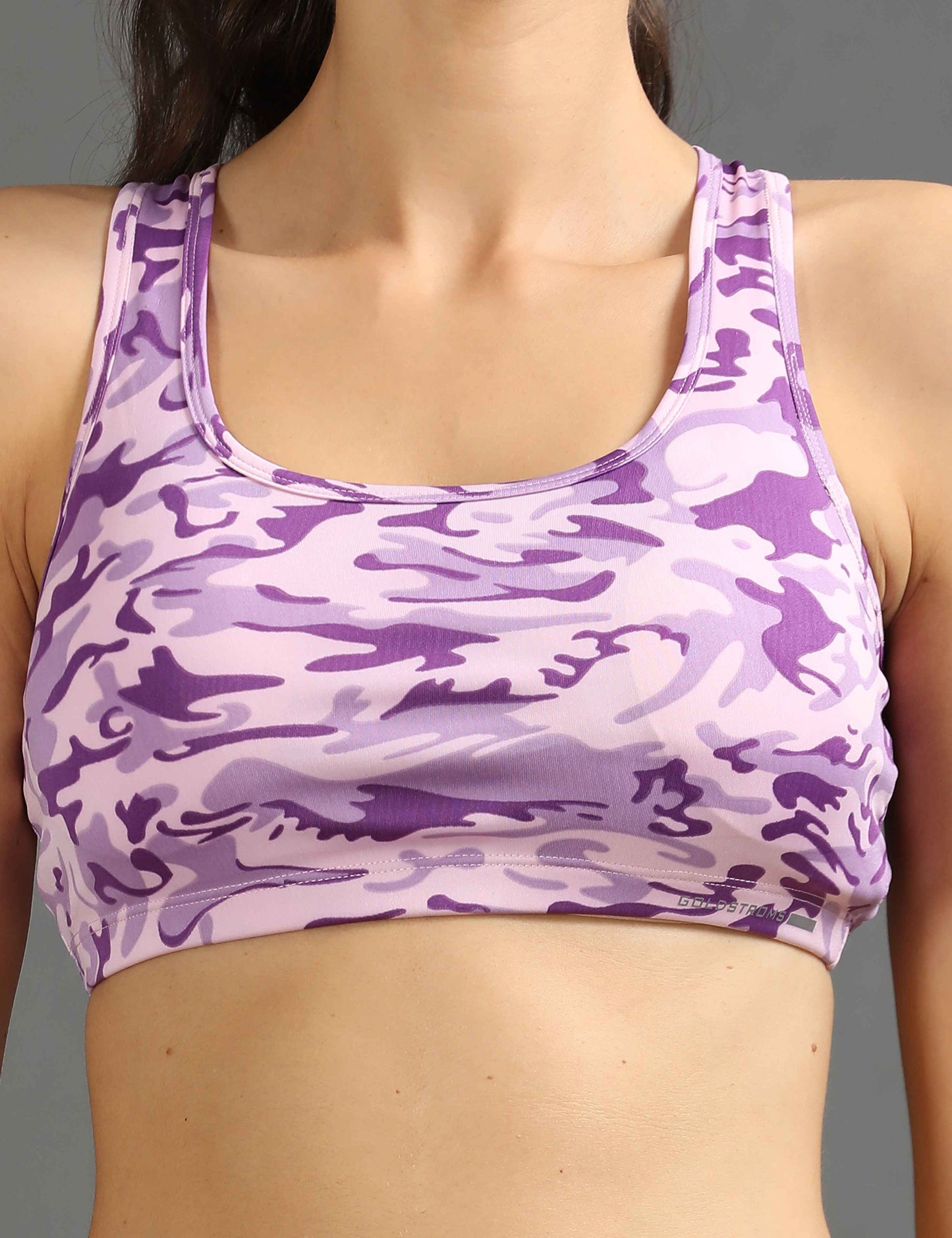 Womens Sports Bra with Removable Pads - L Magenta