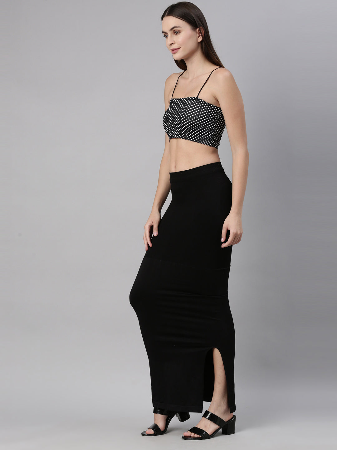 Womens Saree shapewear - Black – Minelli