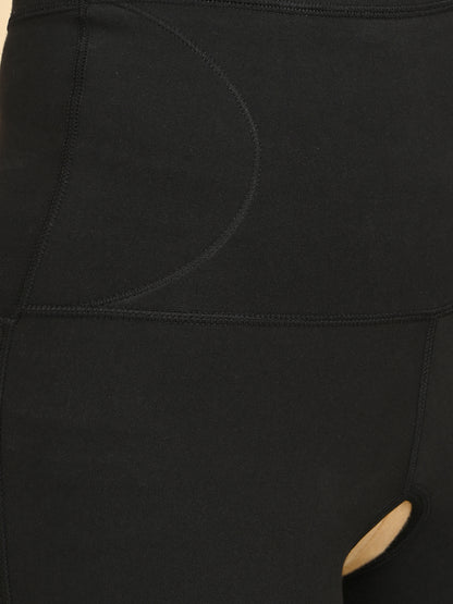 Womens Tummy Thigh Shaper - Black