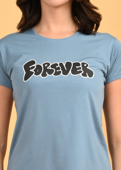 Womens Printed Travel Wear - Grey