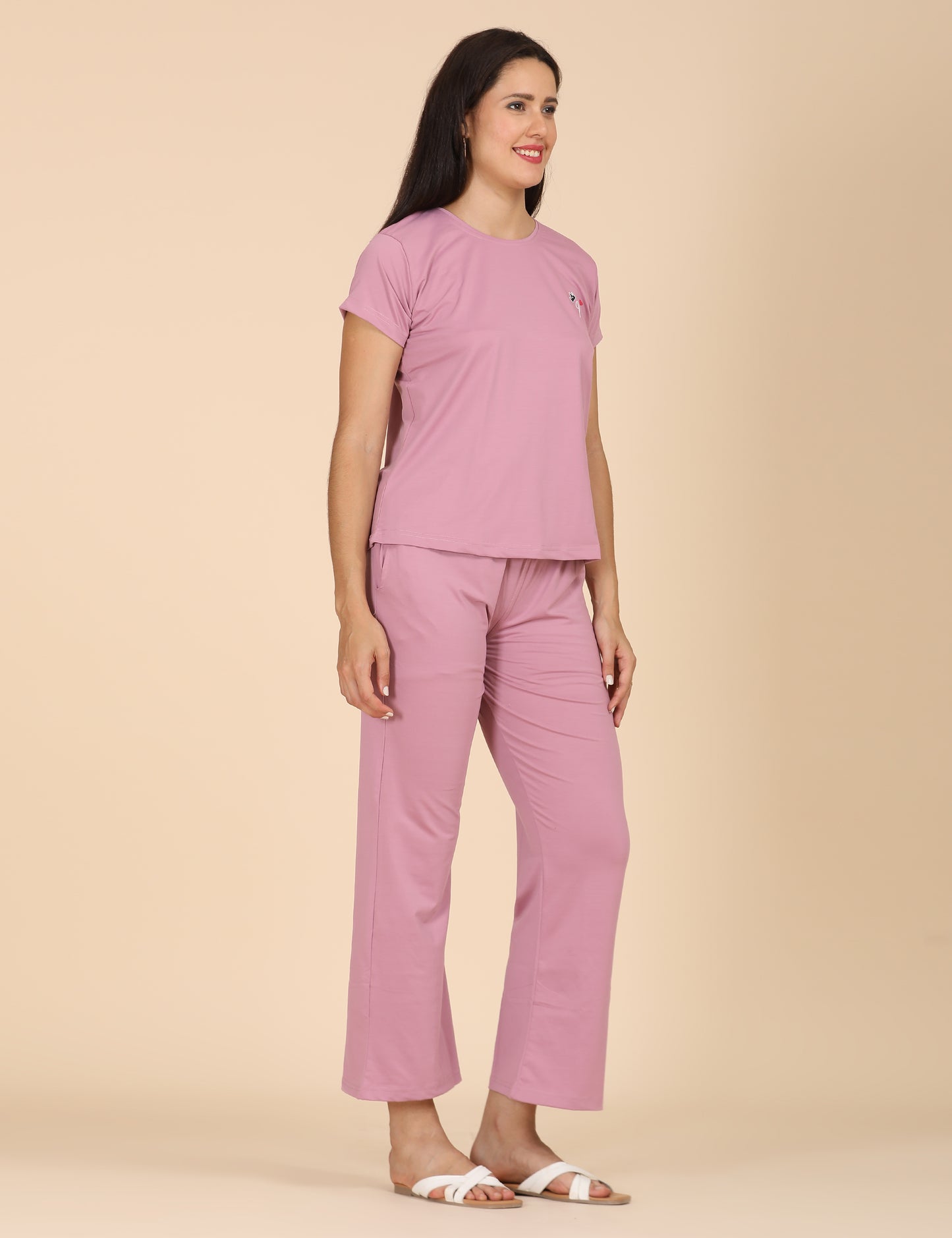 Womens Printed Travel Wear - Pink