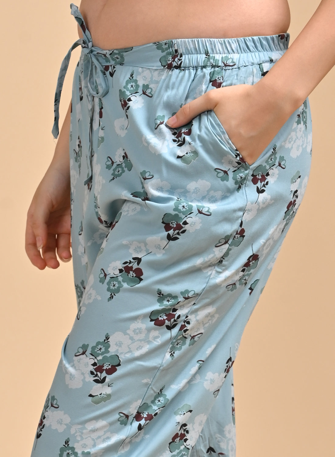 Womens Printed Co Ord Set - Sea Green