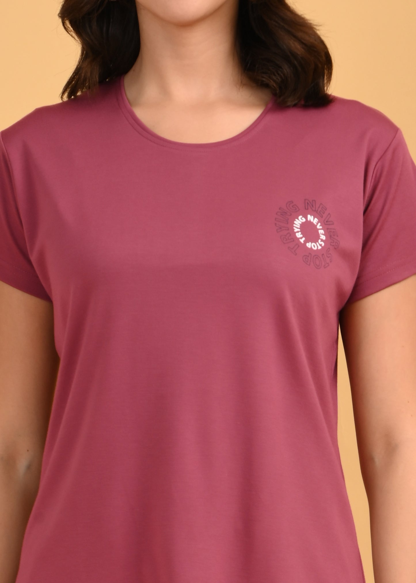 Womens Printed Travel Wear - D Peach