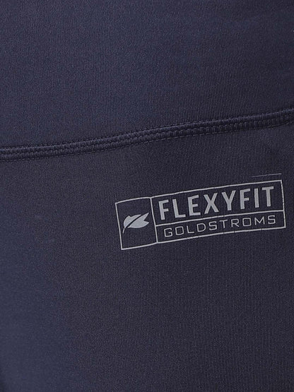 Navy/Fuchsia Flexi Fit Active Trackpant