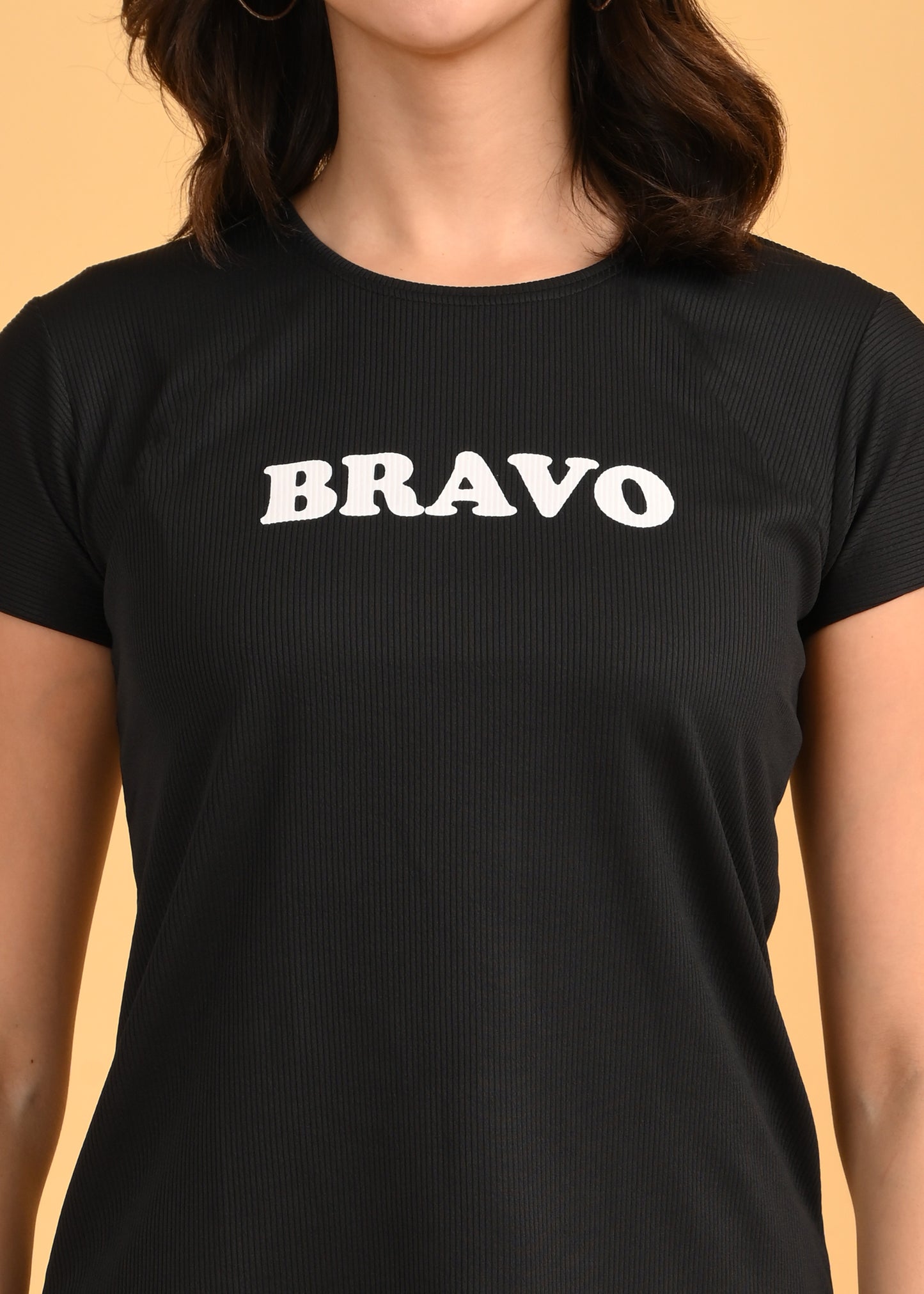 Womens Printed Travel Wear - Black