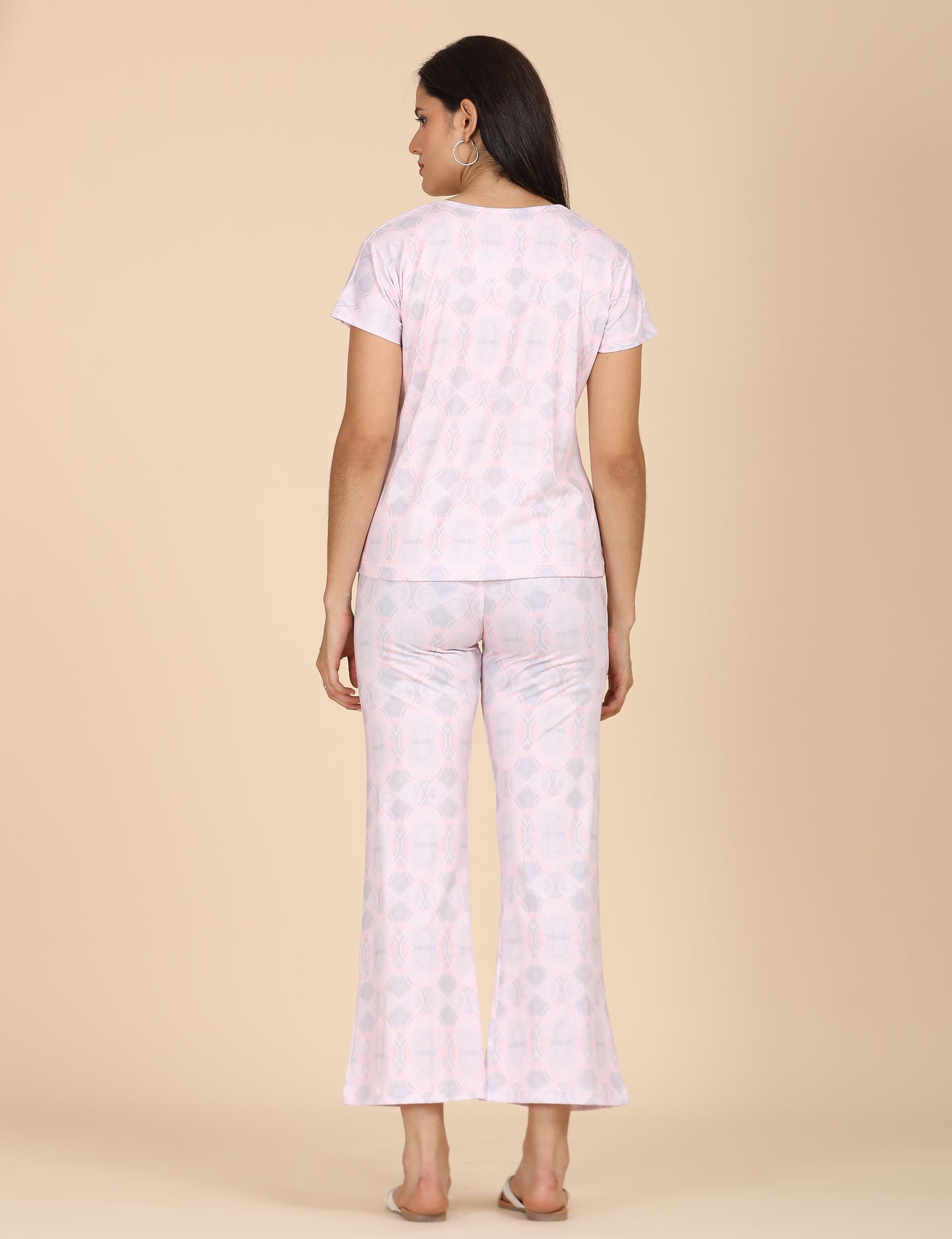 Womens Printed Travel Wear - Pink