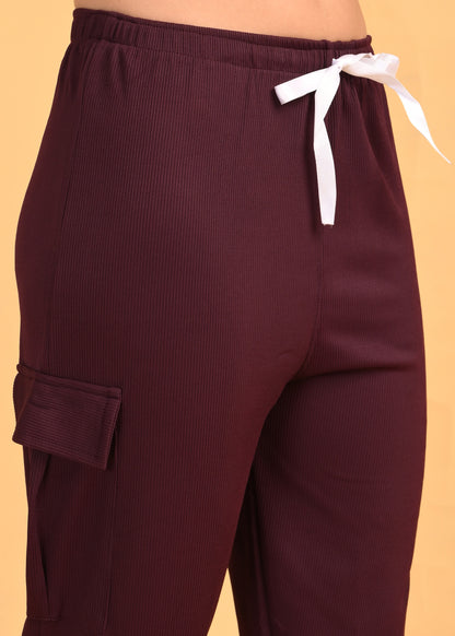 Womens Printed Travel Wear - Magenta