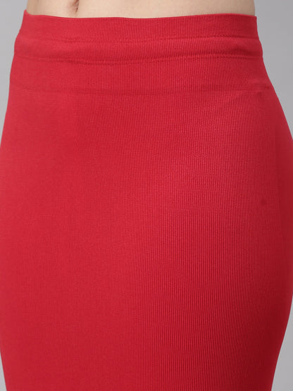 Womens Saree Shapewear - Red