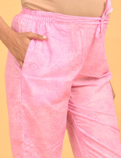 Womens Maternity SKD Set - Pink