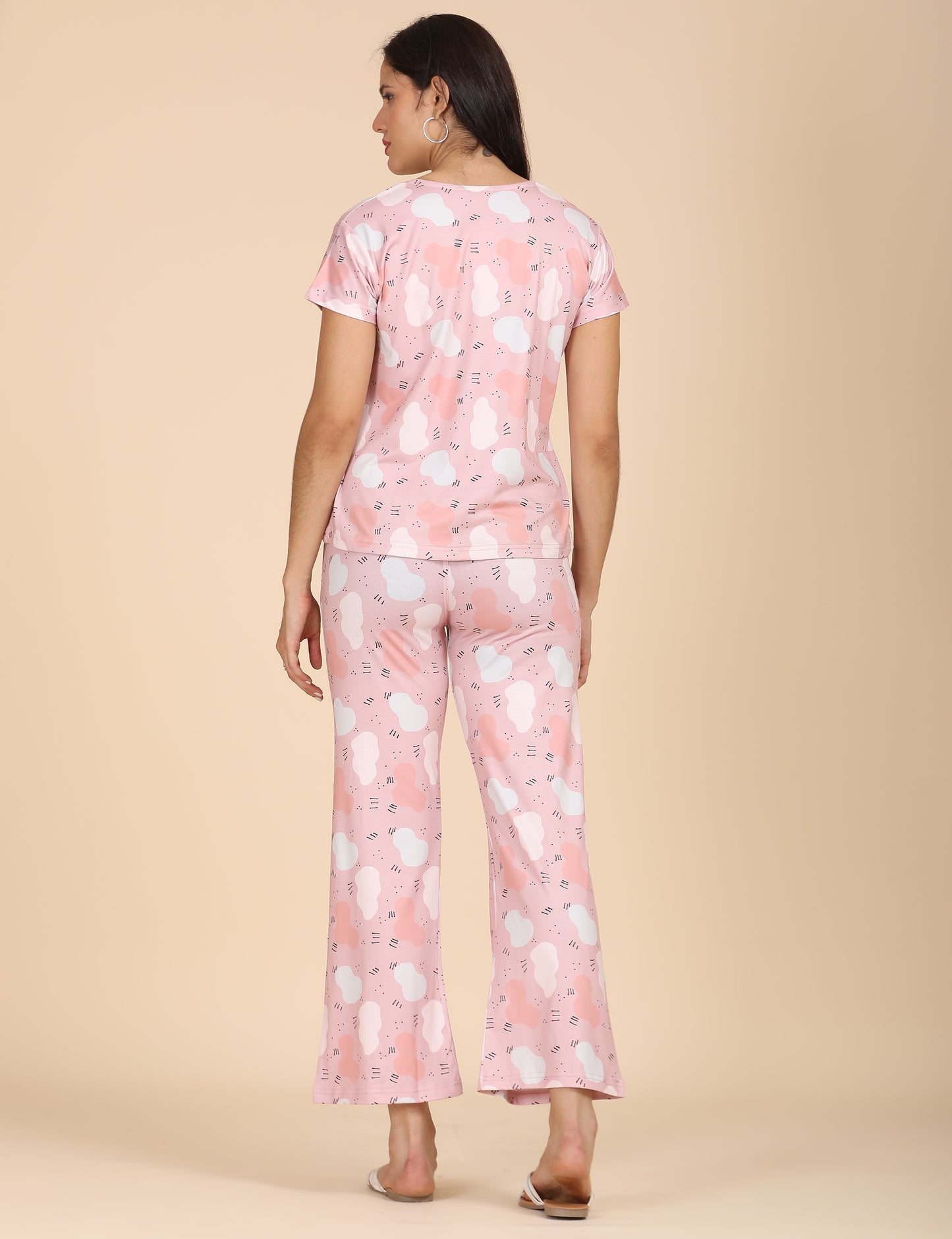 Womens Printed Travel Wear - Pink