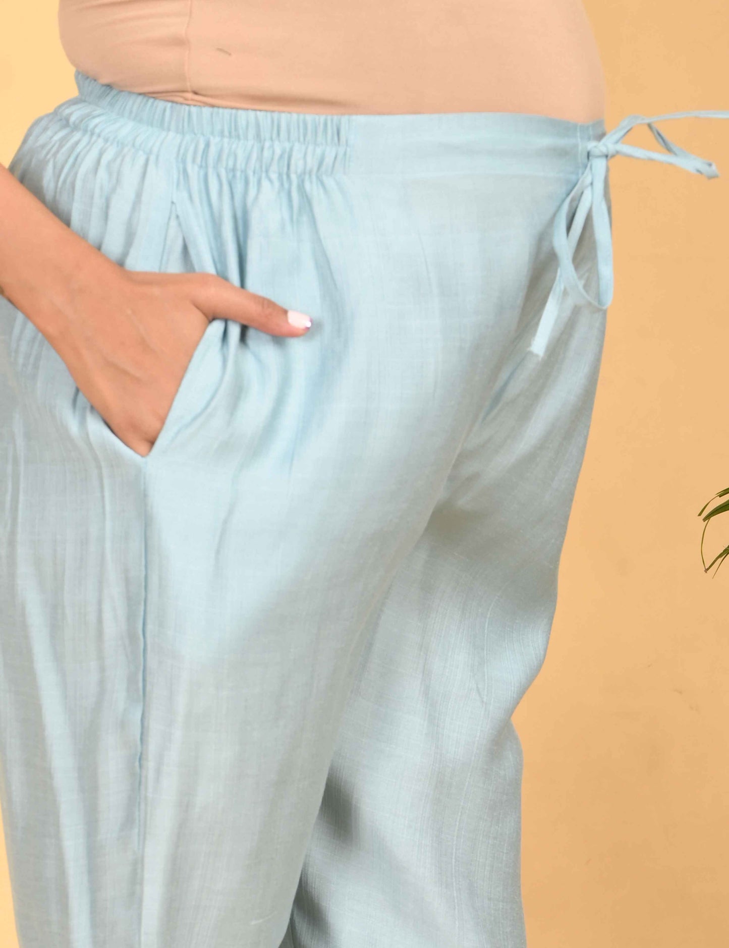 Womens Maternity Kurti Pant Set - Grey