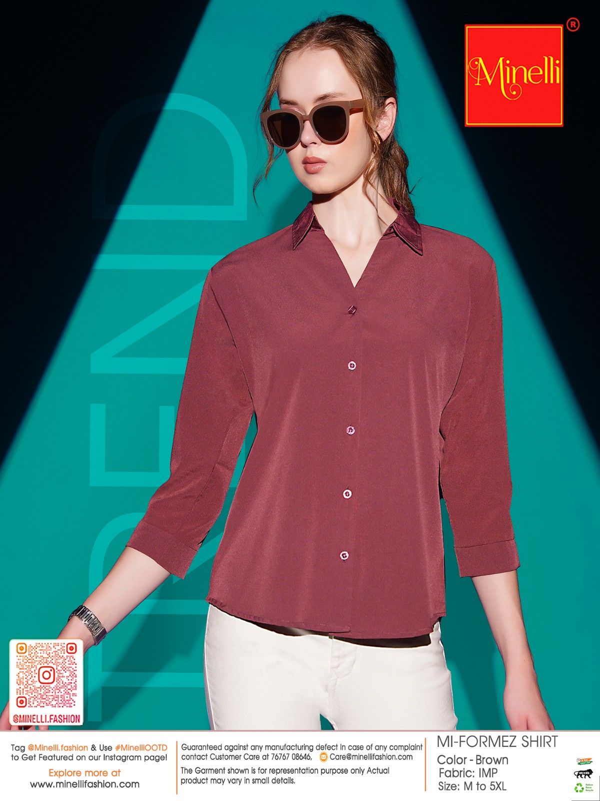 Brown-Colored Solid Formez Shirt