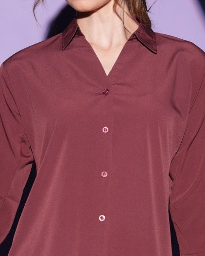 Brown-Colored Solid Formez Shirt