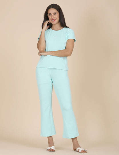 Womens Printed Travel Wear - Aqua