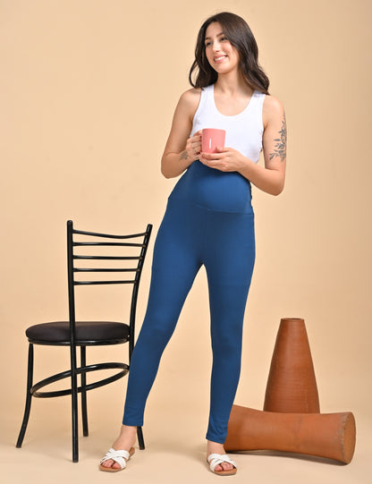 Womens Maternity Legging - Indigo