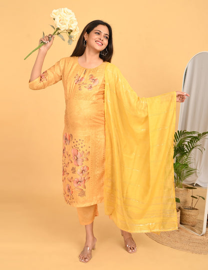 Womens Maternity SKD Set - Mustard
