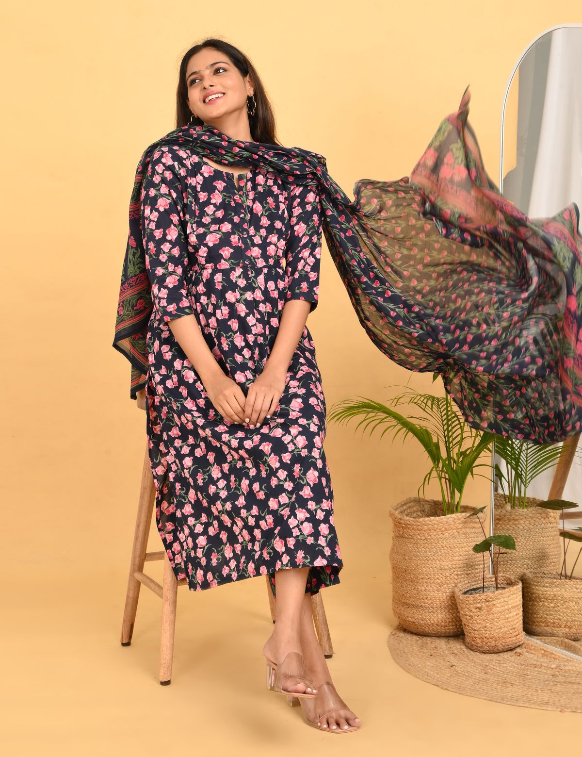 Womens Maternity SKD Set - Navy Blue