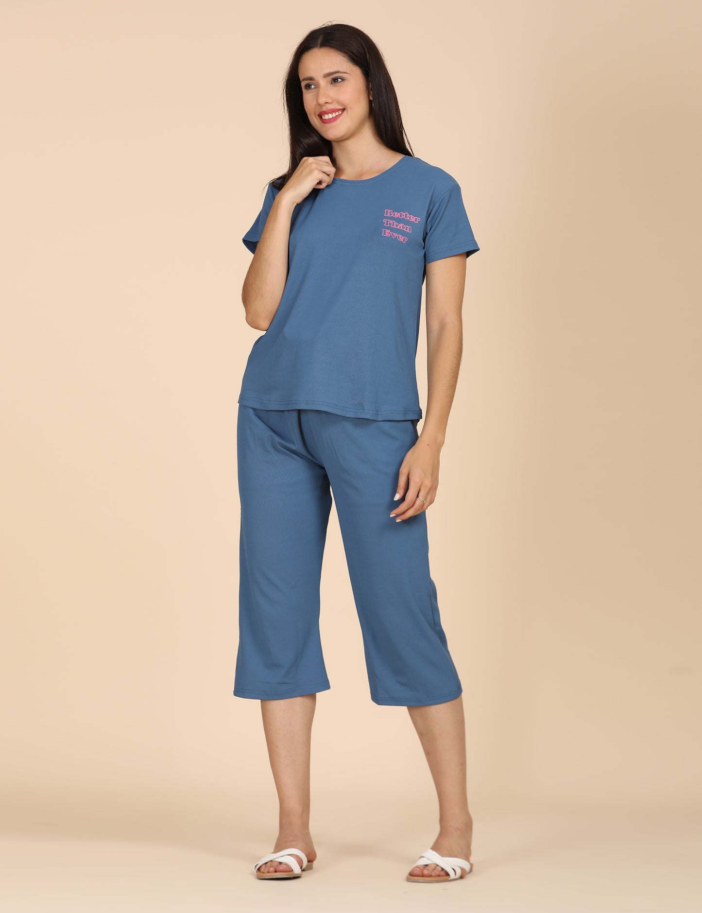 Womens Printed Travel Wear - Blue