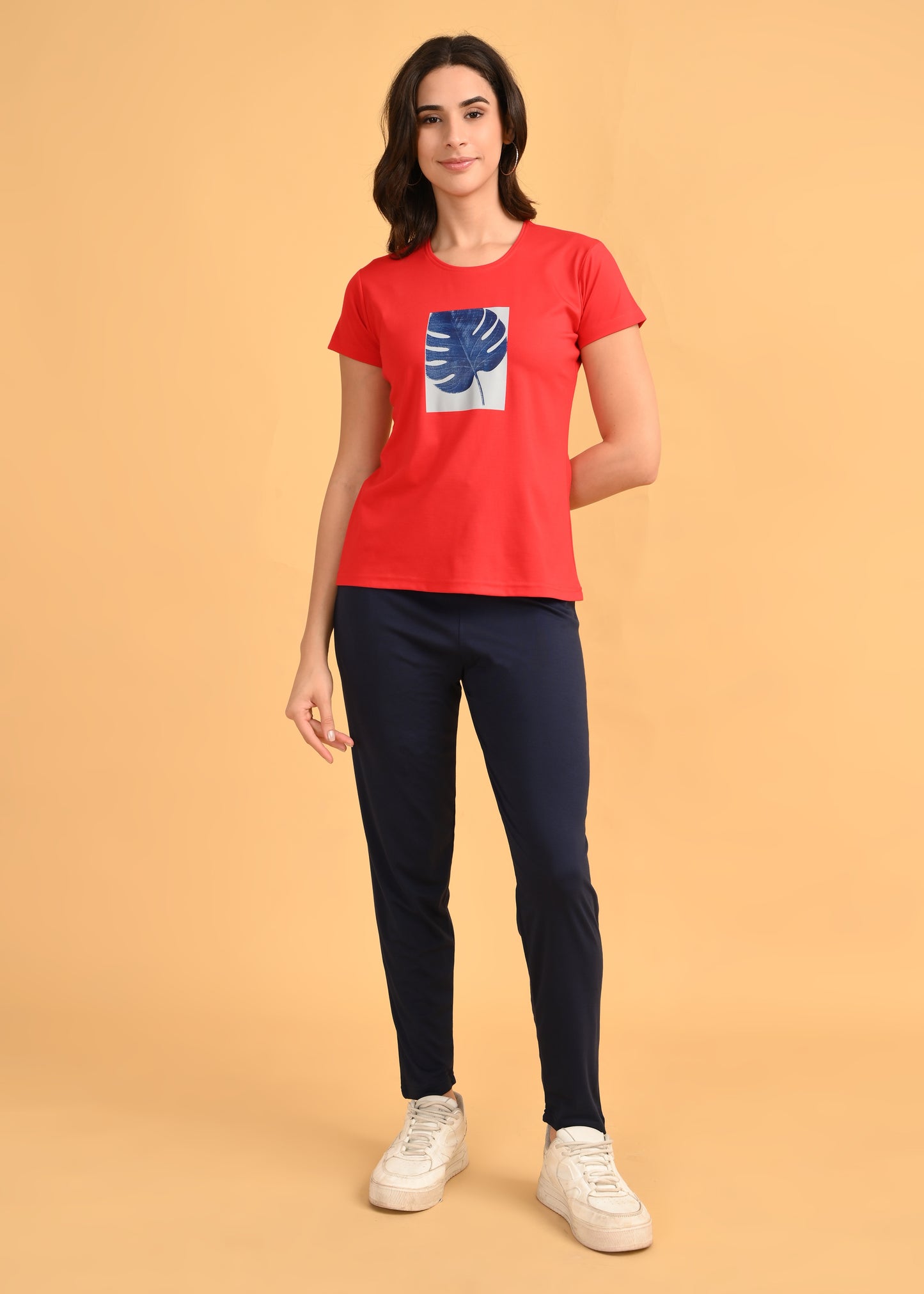 Womens Printed Travel Wear - Red