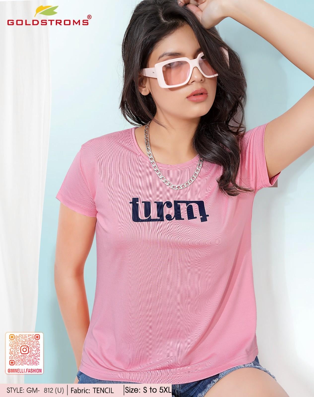 Faded Pink Round Neck Active Tees