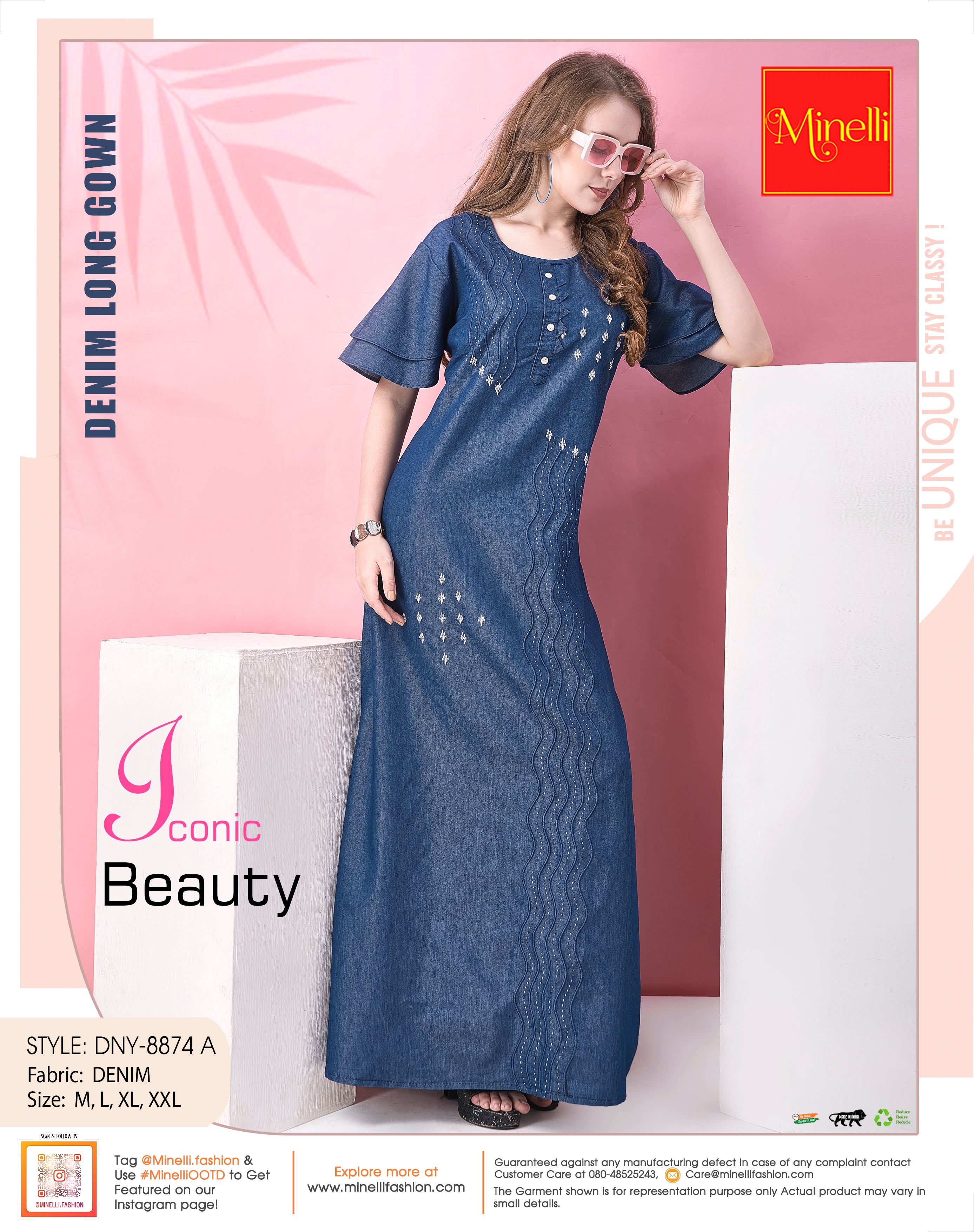 RORY Famous Denim Maxi Dress in Distressed Vintage – Christina's Luxuries