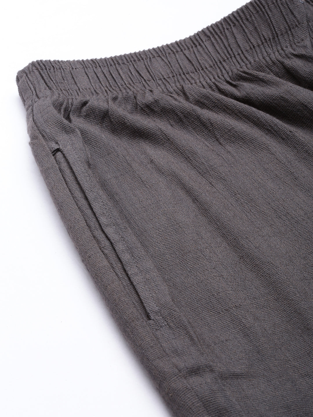 Womens Stretchable Solid Cigar Pant - Grey