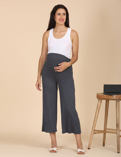 Womens Maternity Palazzo - Grey