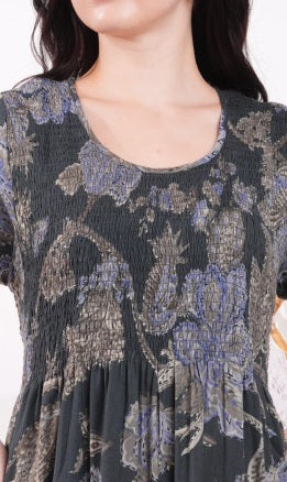 D.Grey-Colored Alpine Smoking Nightdress