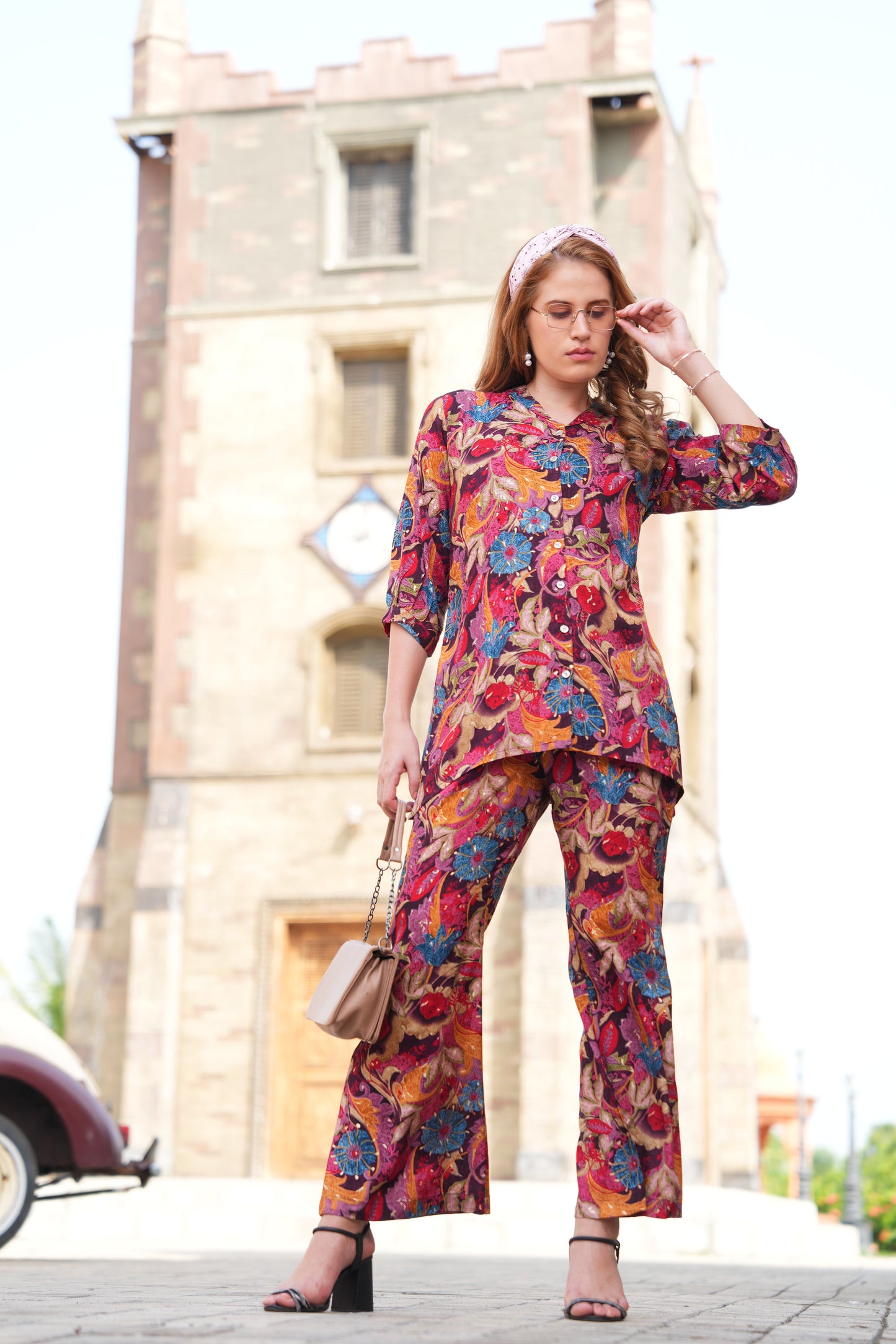 Multi-Colored Printed Co-Ord Set