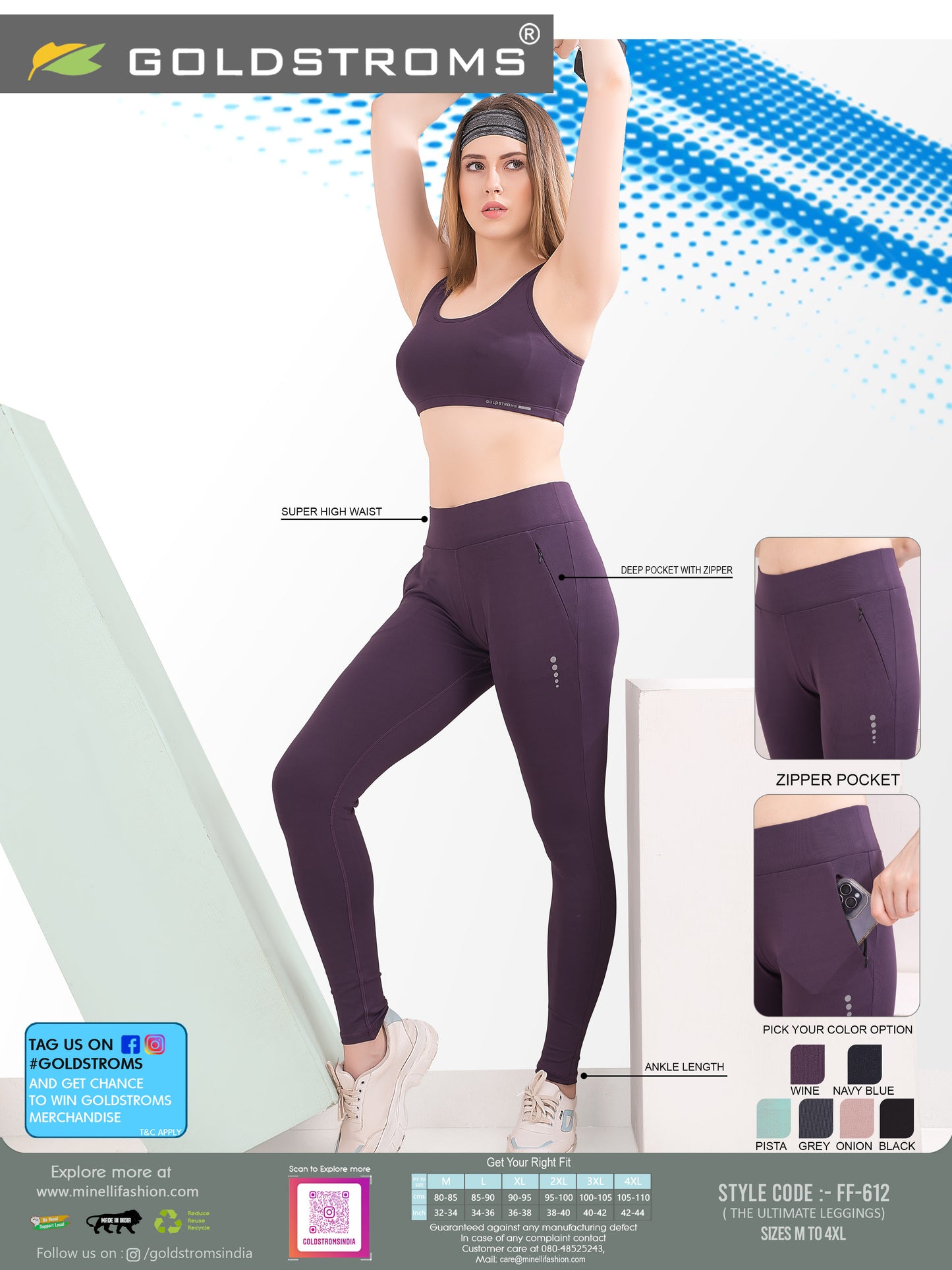 Womens Flexi Fit Active Wear - Wine