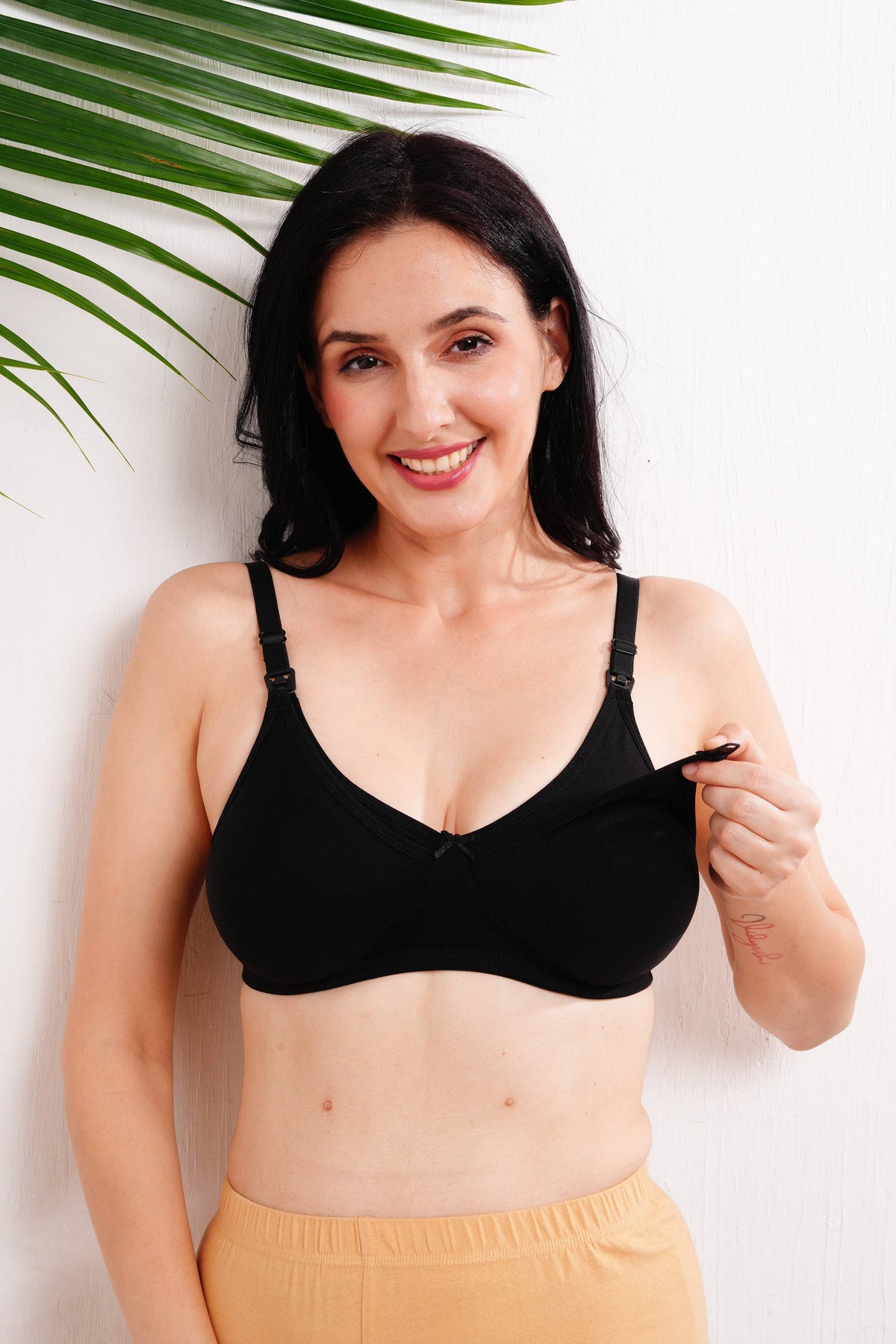 Womens Maternity & Nursing Bra (B CUP) - Black