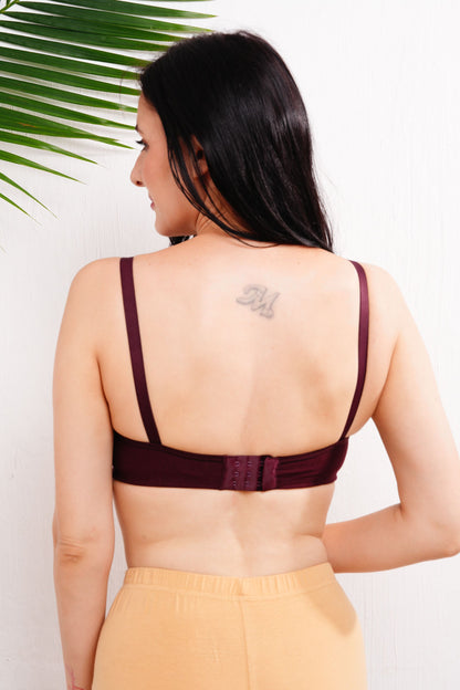 Womens Maternity & Nursing Bra (D CUP) - Wine