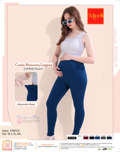 Womens Maternity Legging - Indigo