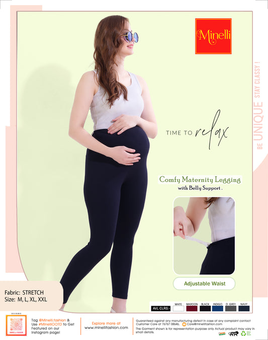 Womens Maternity Legging - Navy