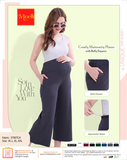 Womens Maternity Palazzo - Grey