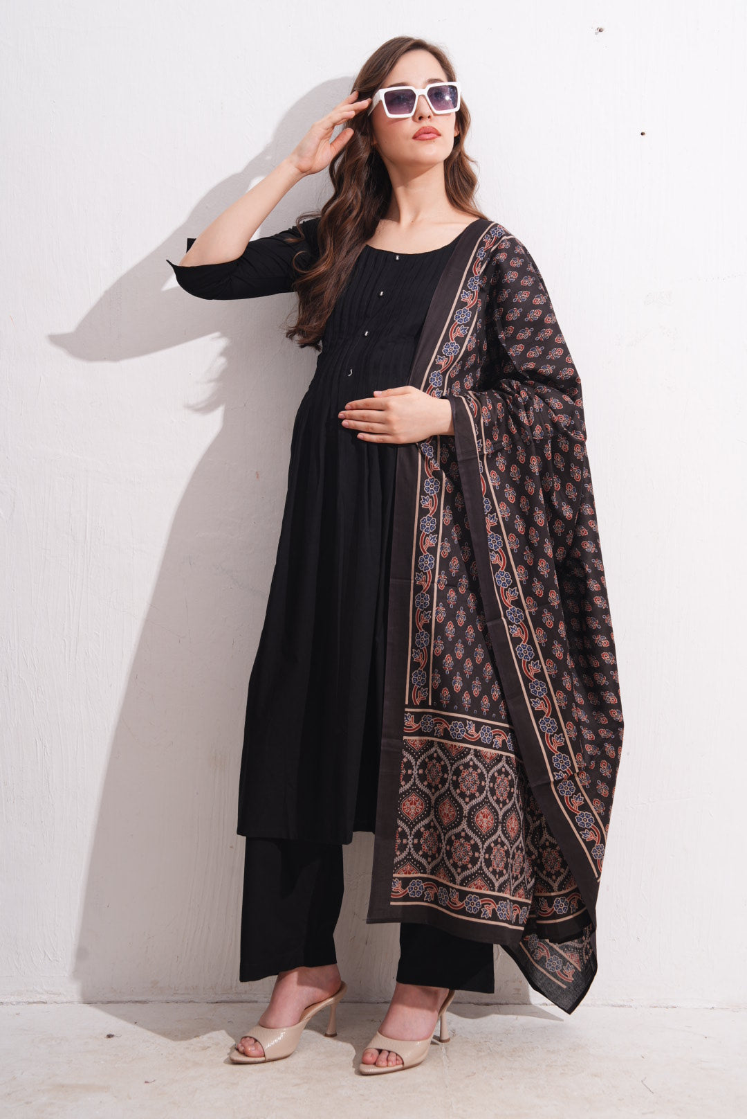 Womens Maternity SKD Set - Black