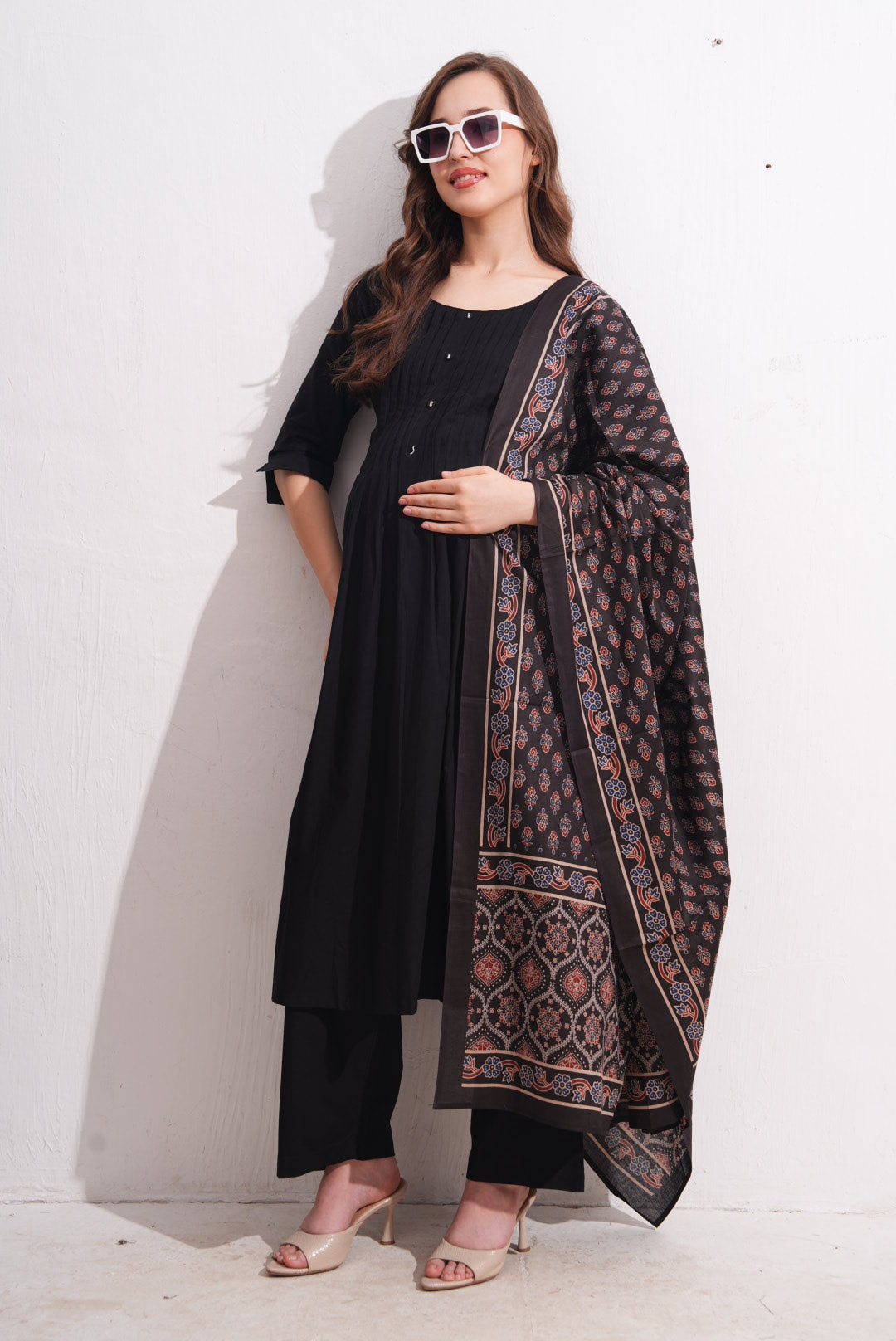 Womens Maternity SKD Set - Black