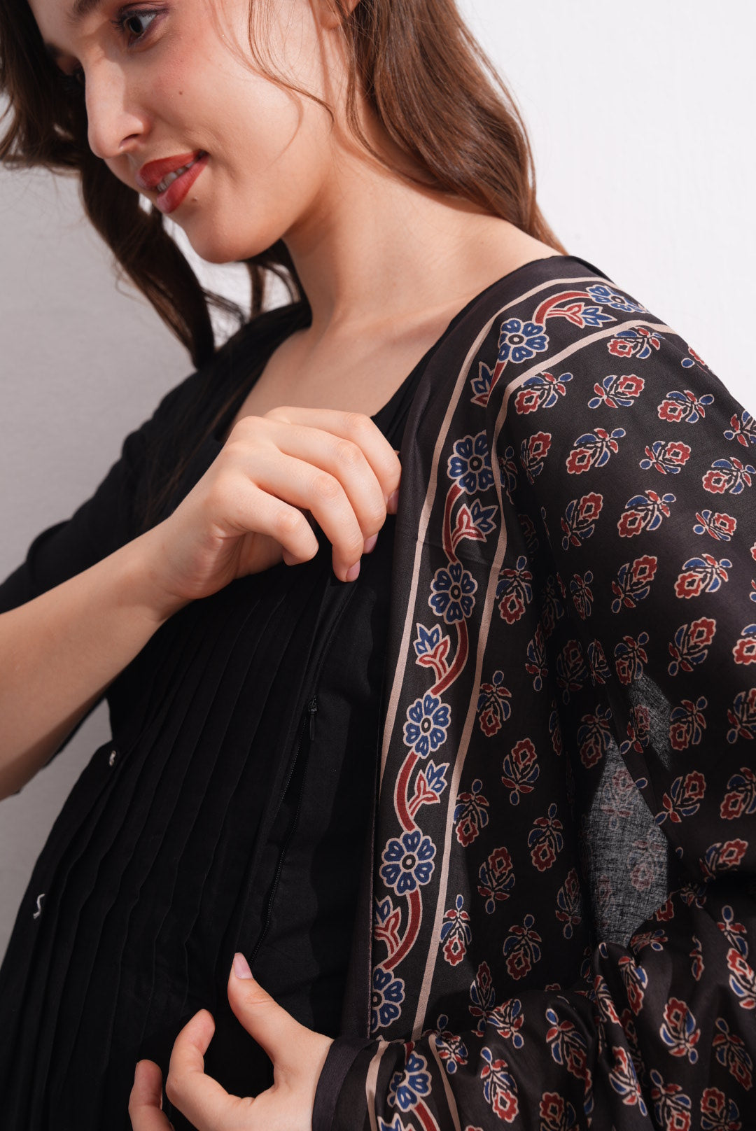 Womens Maternity SKD Set - Black