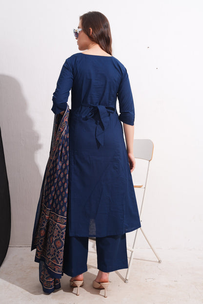 Womens Maternity SKD Set - D.Blue