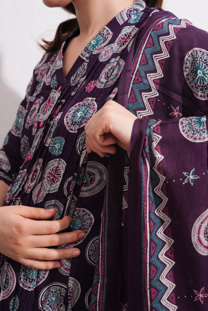 Womens Maternity SKD Set - Magenta
