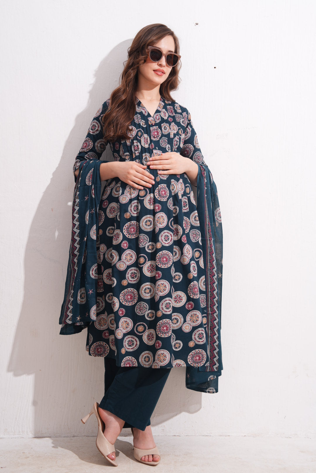 Womens Maternity SKD Set - Indigo