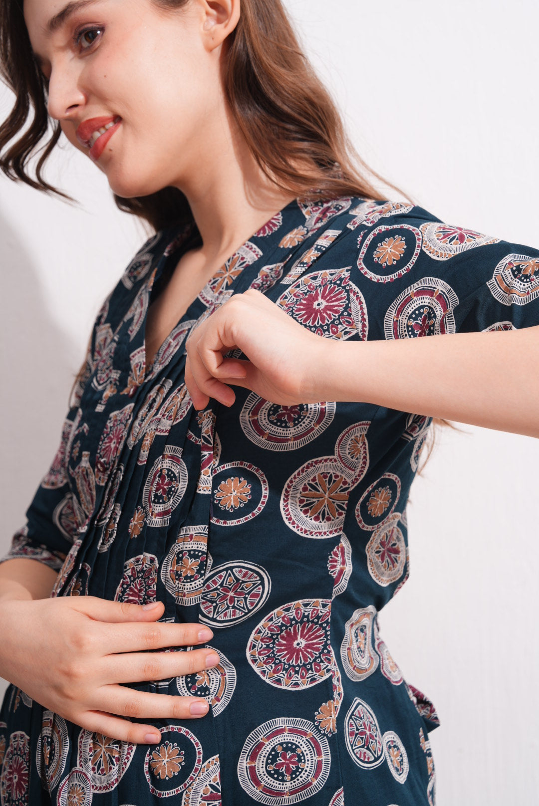 Womens Maternity SKD Set - Indigo