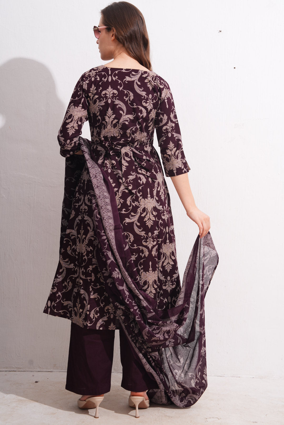 Womens Maternity SKD Set - Wine