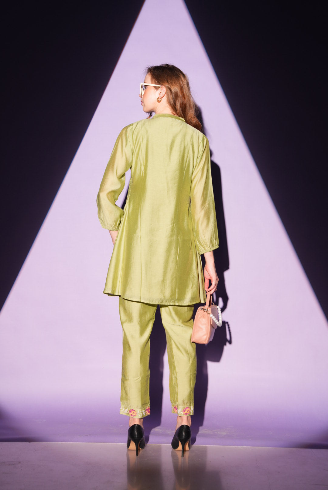 Pista-Colored Fusion Co-Ord Set