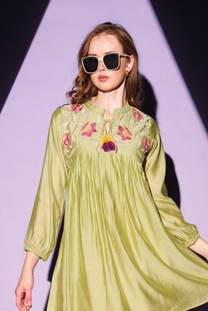 Pista-Colored Fusion Co-Ord Set